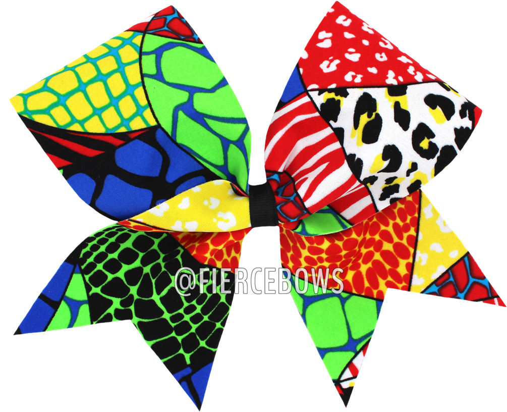 Primary Jungle Cheer Bow , Png Download Clipart (1005x816), Png Download