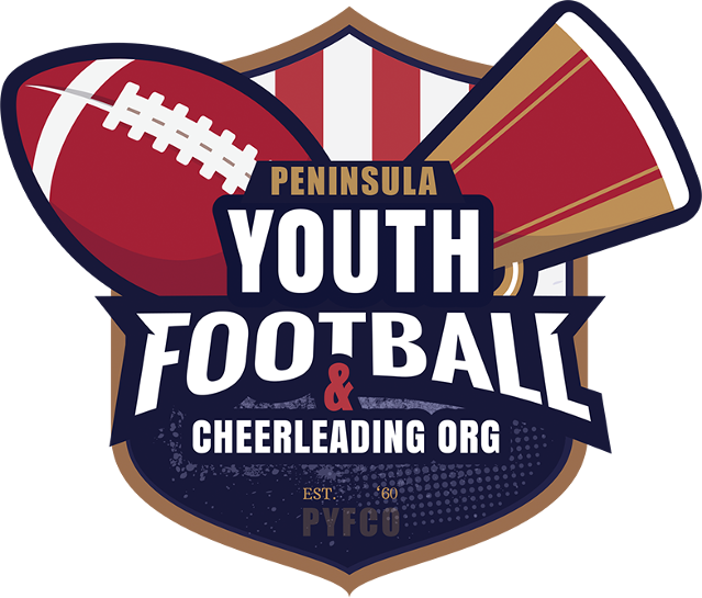 Peninsula Youth Football And Cheerleading Organization - Emblem Clipart (639x545), Png Download