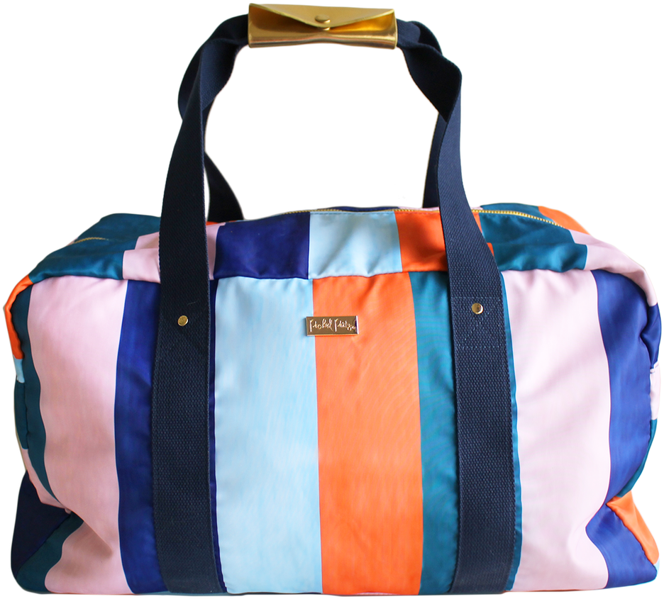 Click Here To Enlarge - Packed Party Striped Gym Bag Clipart (936x845), Png Download