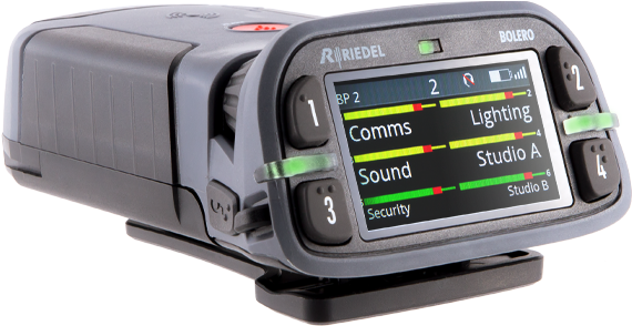 Bolero 6-key Beltpack - Riedel Bolero Clipart (1140x640), Png Download