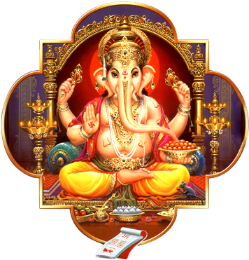 Download By Size - Ganesh Puja Invitation Card Clipart (368x379), Png Download