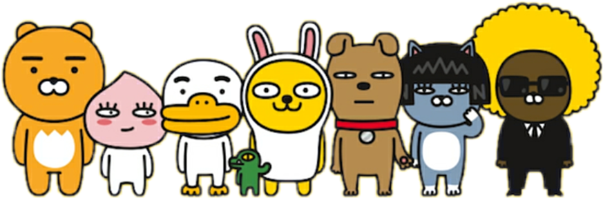 Kakao Friends Transparent Clipart Free Download Ya - Kakao Friends Png (1024x1024), Png Download