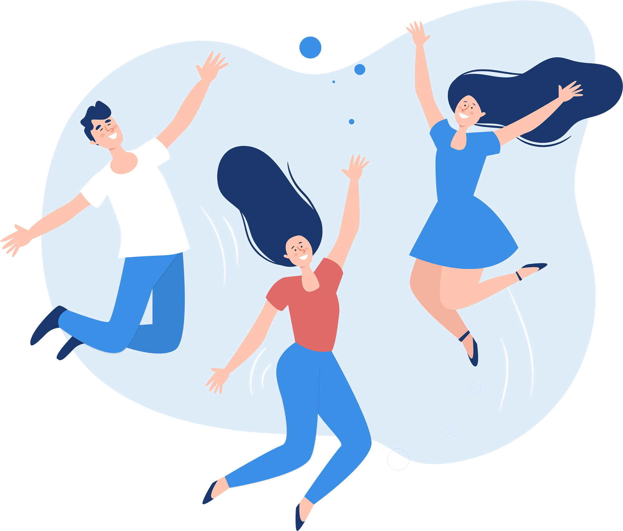 Friends Clipart Image Free Download Clipart Transparent - Group Jumping - Png Download (2048x2048), Png Download