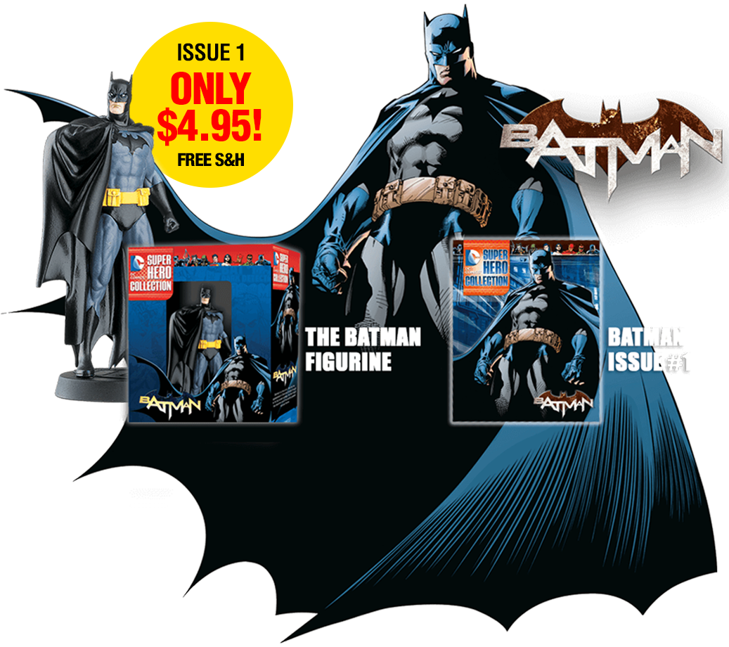 Dc Comics Super Hero Figurines - Illustration Clipart (1037x920), Png Download