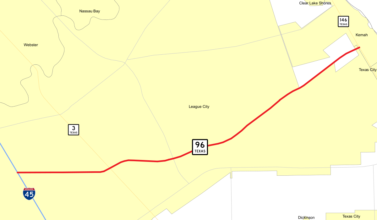 Texas State Highway - Highway 96 Texas Clipart (1200x700), Png Download