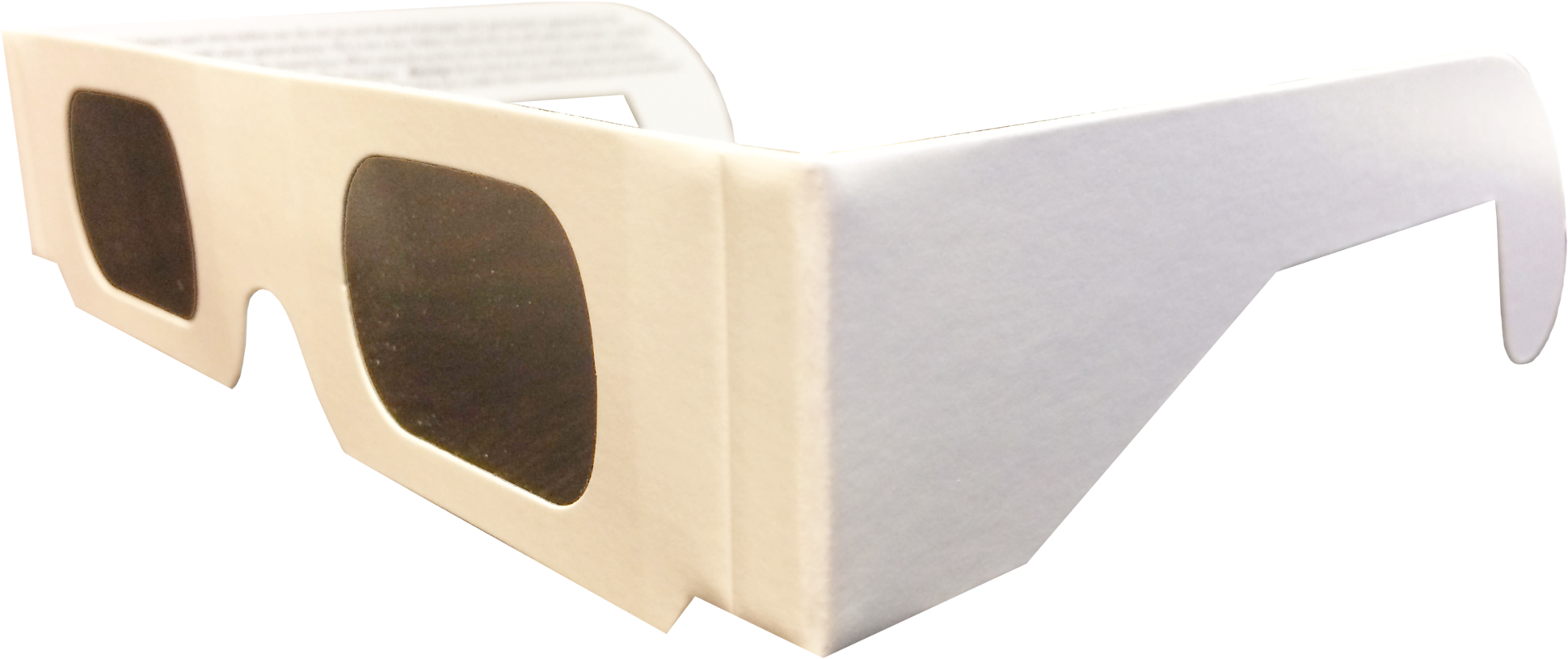 Plain White Safe - White Solar Eclipse Glasses - Png Download (2048x920), Png Download