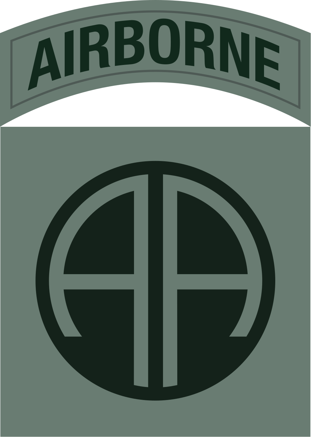 Graphic Free Library File Patch Of The Nd Airborne - 82nd Airborne Division Ranger Clipart (1000x1406), Png Download