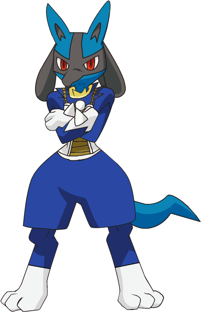Lucario Standing Straight , Png Download - Lucario With Armor Clipart (655x1015), Png Download