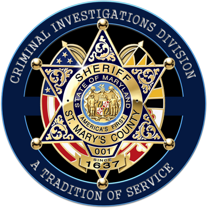 Image Criminal Investigation Division Logo, The Criminal - St Mary's County Sheriff's Office Clipart (686x692), Png Download