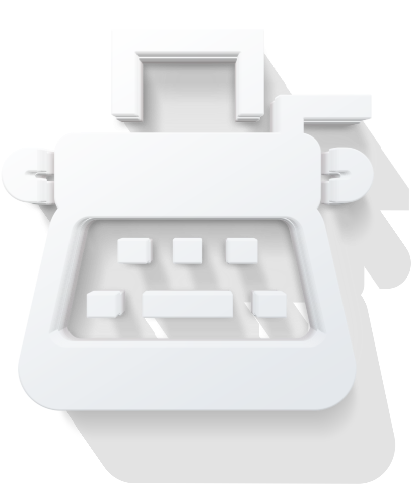 Typewriter-icon , Png Download - Plastic Clipart (816x961), Png Download