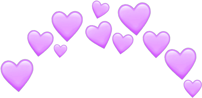 Purple Heart Emoji Png - Heart Clipart (1024x722), Png Download