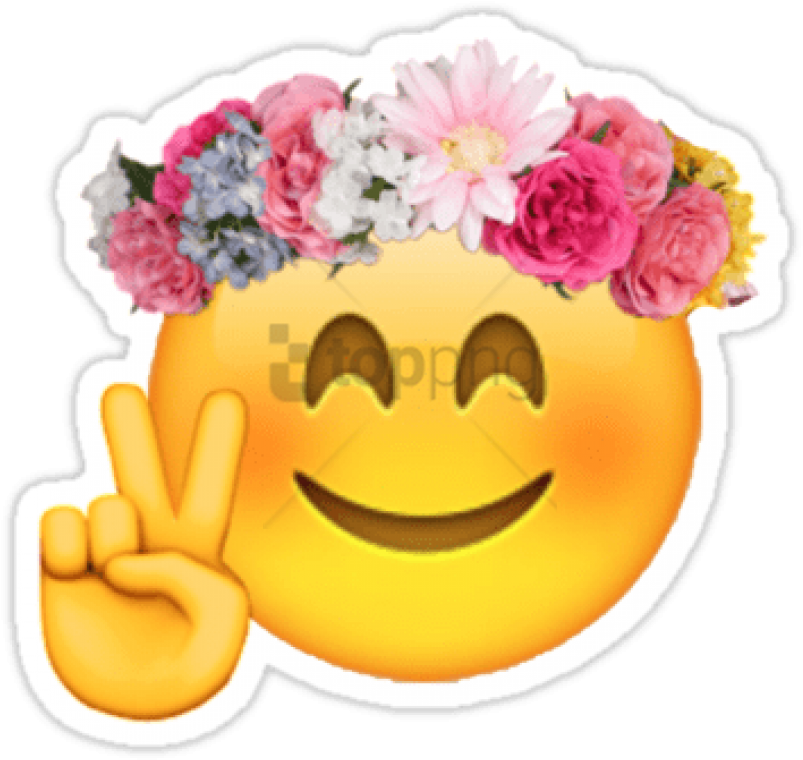 Download Free Png Flower Emoji Transparent Png Image With Transparent