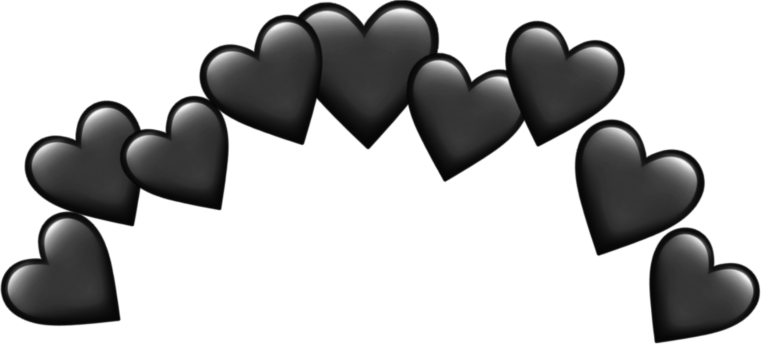 Sticker White Heart Crown Emoji Transparent Png Sticker Clipart (3464x3464), Png Download