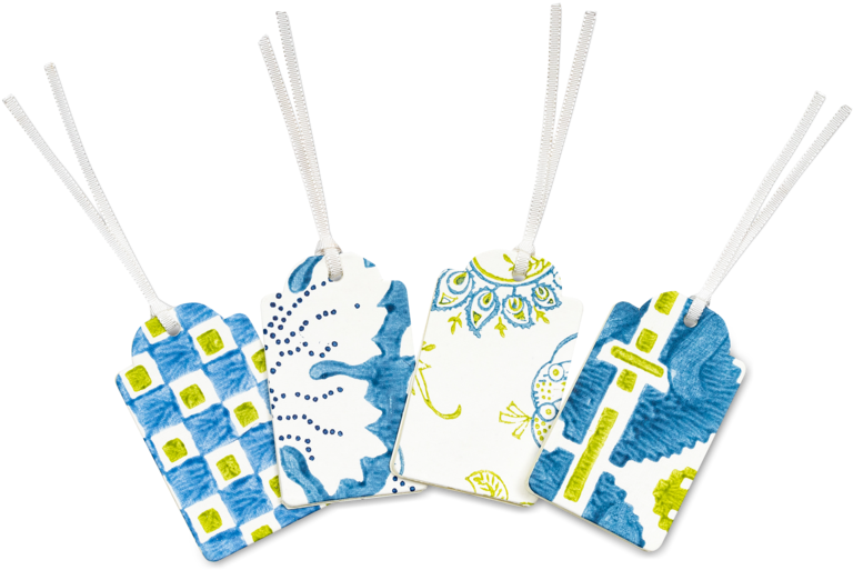 Printed Paper Gift Tag Set - Necklace Clipart (768x513), Png Download