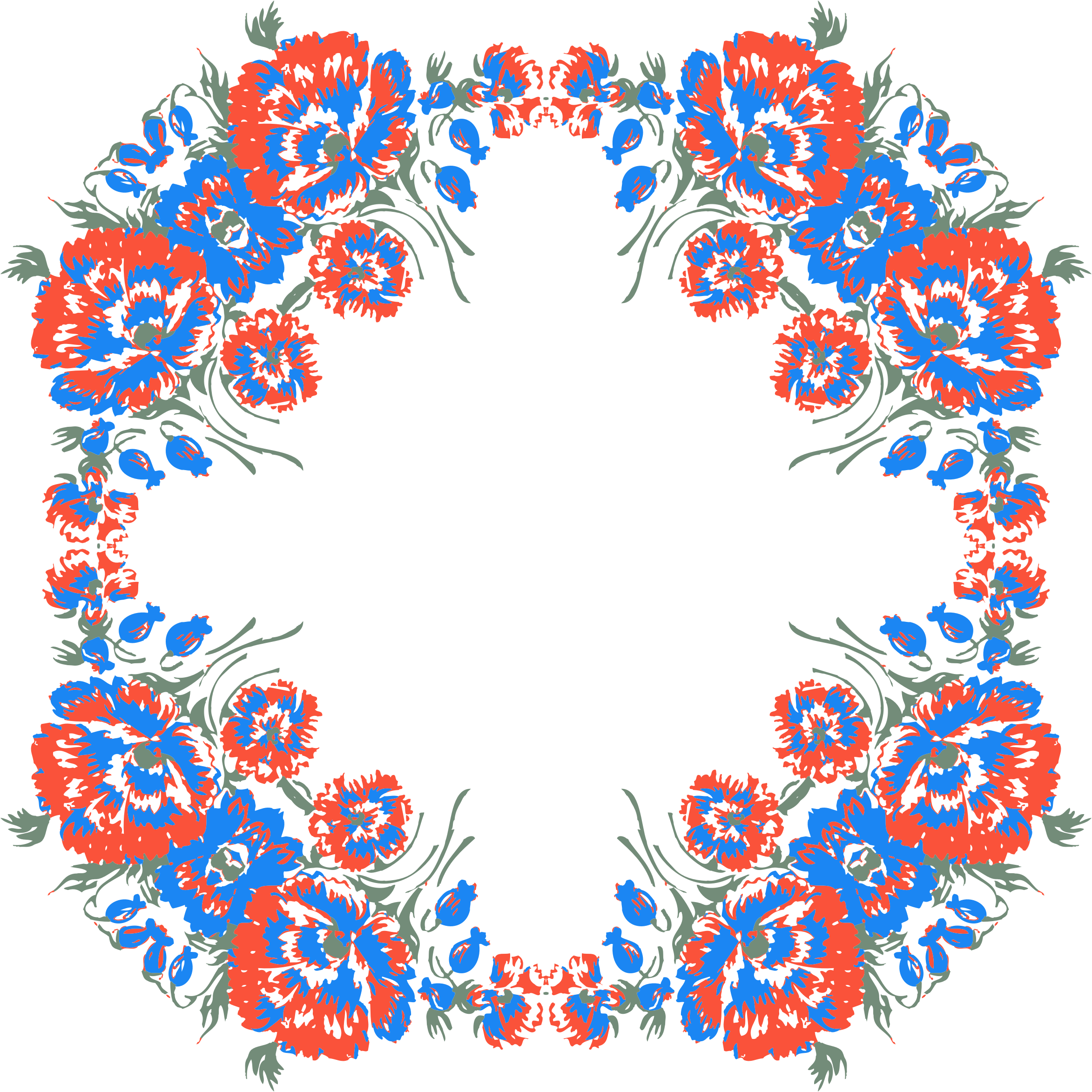 Wreath Floral Design Flower Bouquet Floristry - Flowers Design Clipart (750x750), Png Download