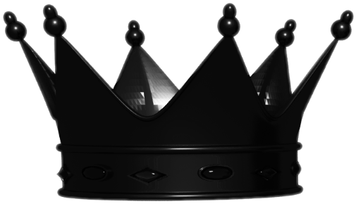 #interesting #art #black #crown #tumblr #png #cute - Transparent Black Crown Png Clipart (505x290), Png Download