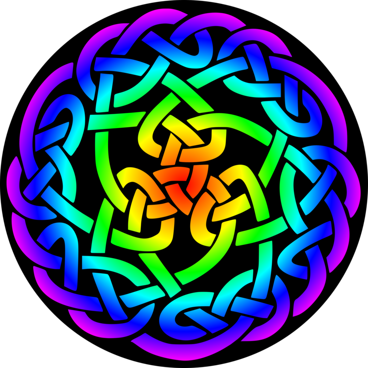 Celtic Knot Clipart Green - Celtic Knot Color - Png Download (750x750), Png Download
