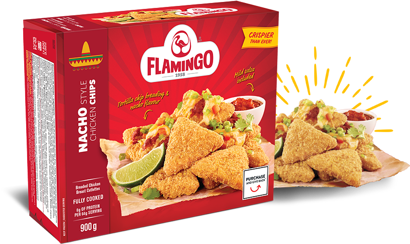 Nacho Chips - Flamingo Clipart (860x495), Png Download