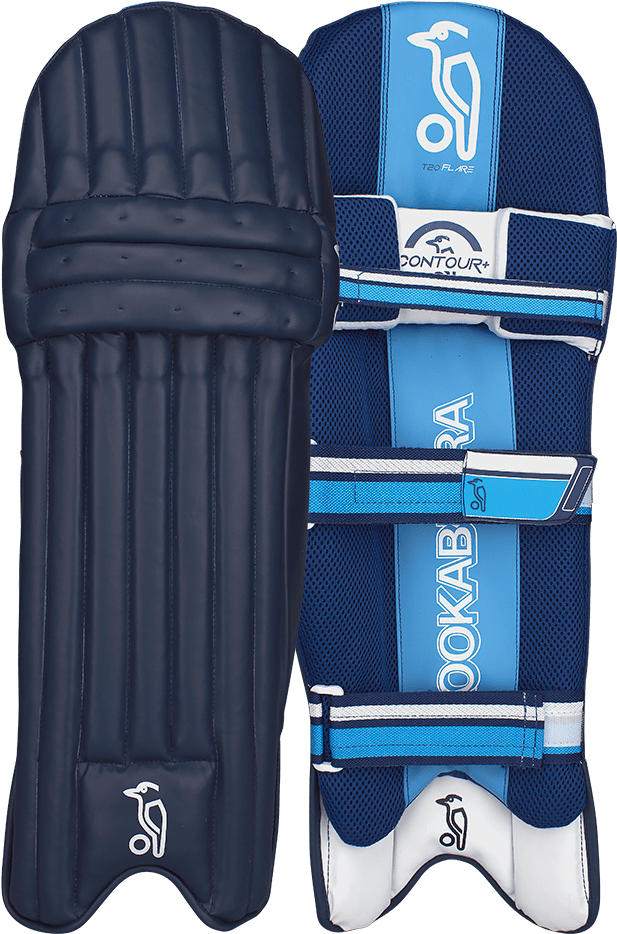 T20 Flare - Cricket Kookaburra Blue Pads Clipart (1000x1000), Png Download