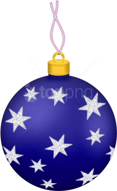 Free Png Transparent Blue Christmas Ball With Stars - Christmas Ornaments Png Transparent Clipart (480x779), Png Download