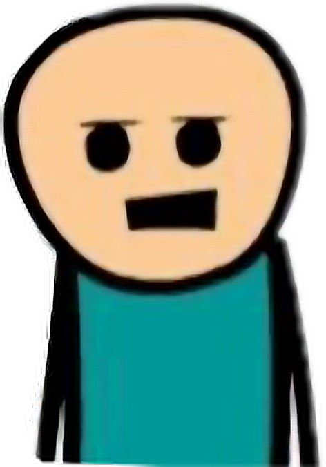 #funny #meme #face #stickman #cute #expression #unsure - Cyanide And Happiness Clipart (472x676), Png Download