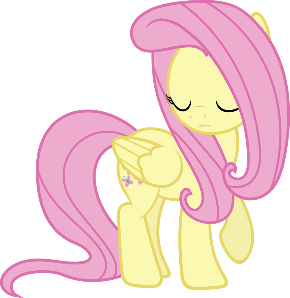 Artist Slb - My Little Pony Fluttershy Sad Clipart (996x1024), Png Download