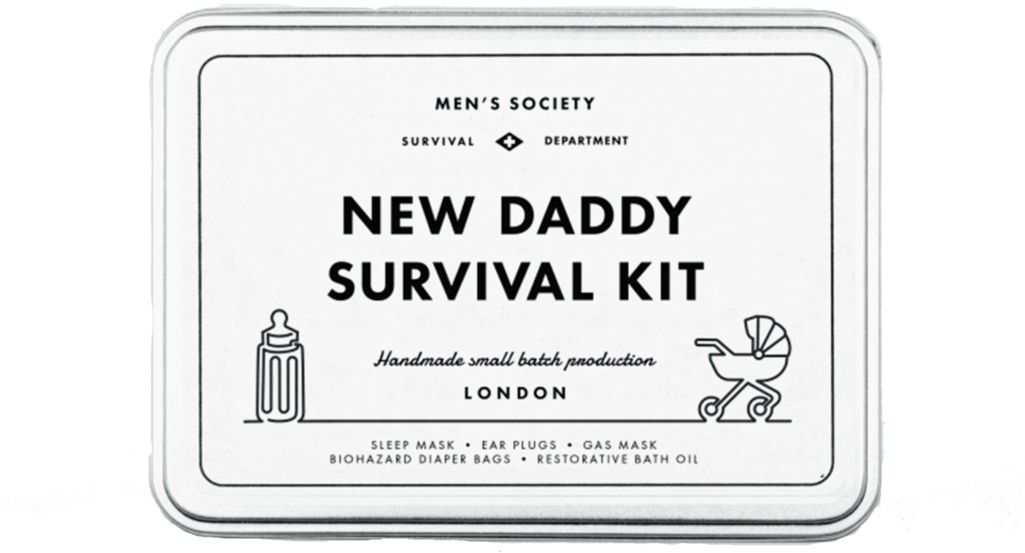 New Daddy Survival Kit, Dad Gifts, New Dad Gift , Png - Sign Clipart (1025x553), Png Download
