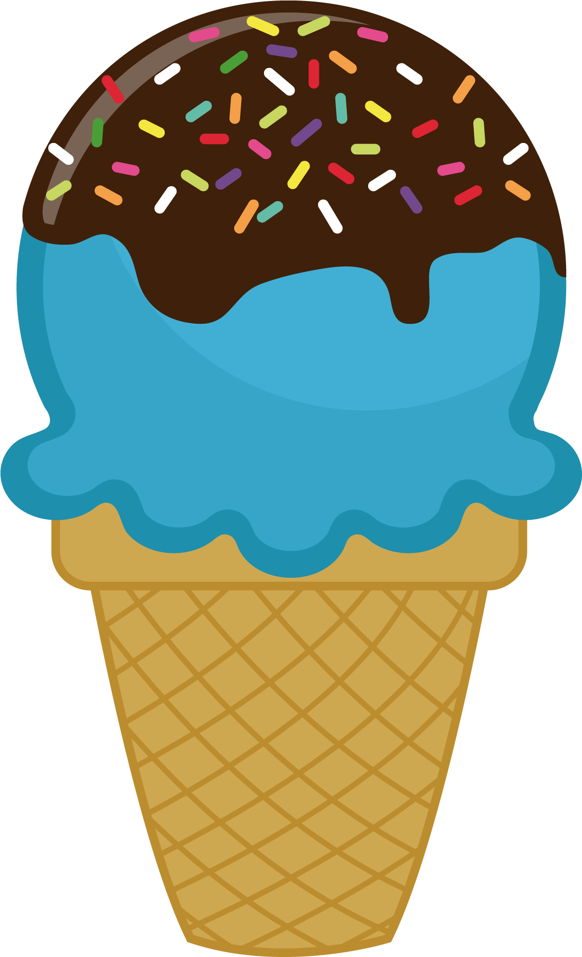 Popsicle Clipart Watercolor - Ice Cream Sprinkles Clipart - Png Download (1250x1993), Png Download