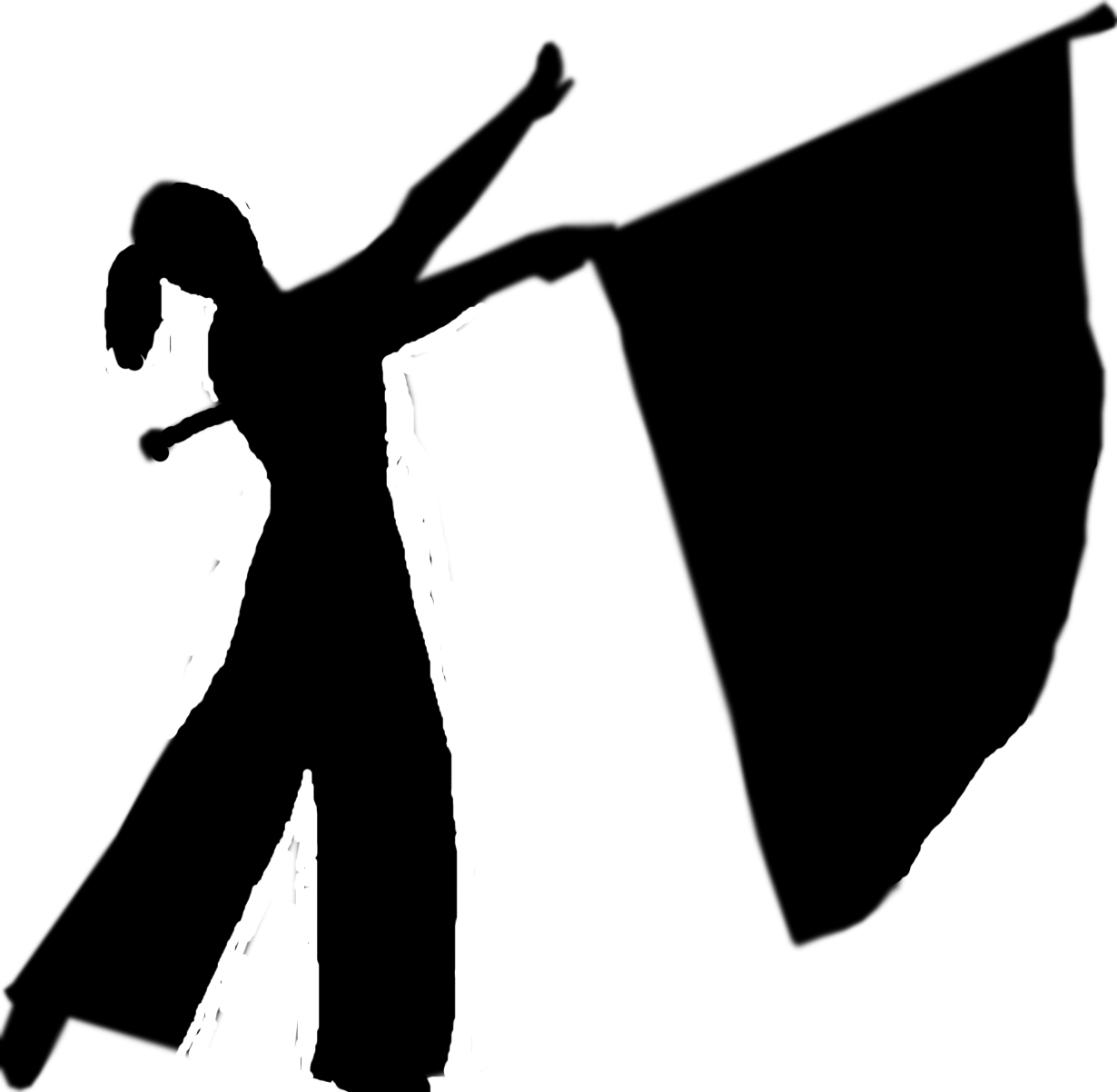 Color Guard Silhouette 2 Interesting Things Color Color Guard Silhouette Png Clipart Large Size Png Image Pikpng