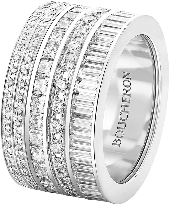 Quatre Radiant Ring - Bague Boucheron Quatre Diamant Clipart (539x649), Png Download