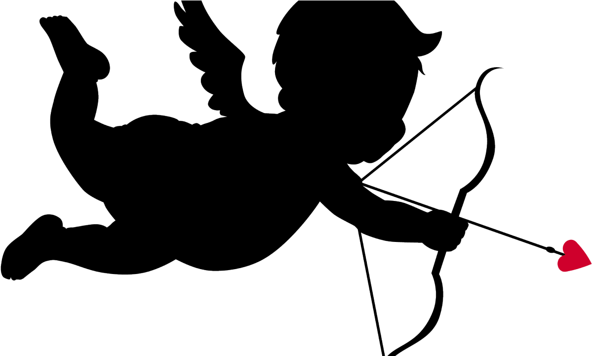 Clip Freeuse Clipart Arrow Cute Borders - Cupid Valentines Day Clipart - Png Download (1199x721), Png Download