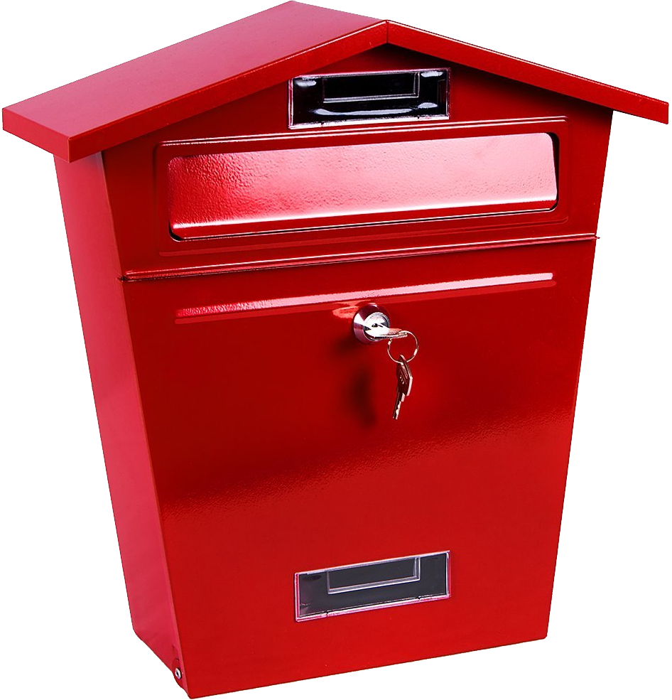 Mailbox Png - Red Postbox Clipart (946x985), Png Download