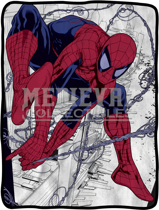 Spider Man Web Fleece Blanket - Spider-man Clipart (850x850), Png Download