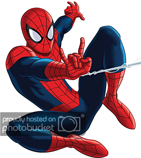 More Travel Img - Spiderman Shooting Web Cartoon Clipart (576x673), Png Download