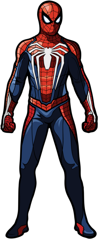 Spider-man - Spider Man Ps4 Figpin Clipart (585x1024), Png Download