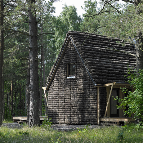 Sustainable, Fire-proof And Insulating - Log Cabin Clipart (809x460), Png Download