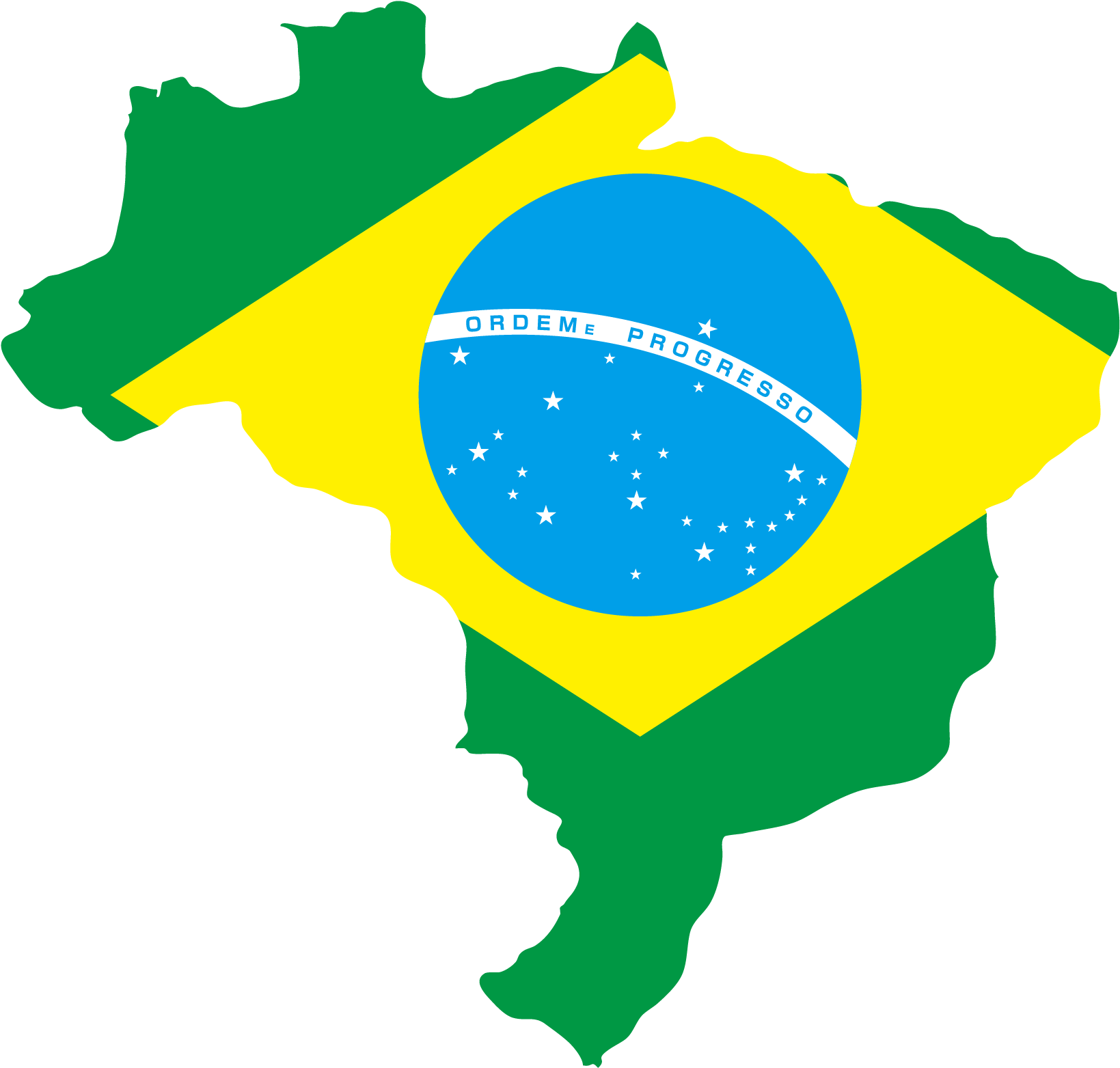Flag Of Brazil Flag Of The United States Clip Art - Brazil Flag - Png Download (2075x1869), Png Download