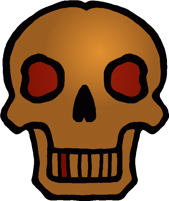 Bronze - Gambar Tengkorak Animasi Clipart (660x827), Png Download