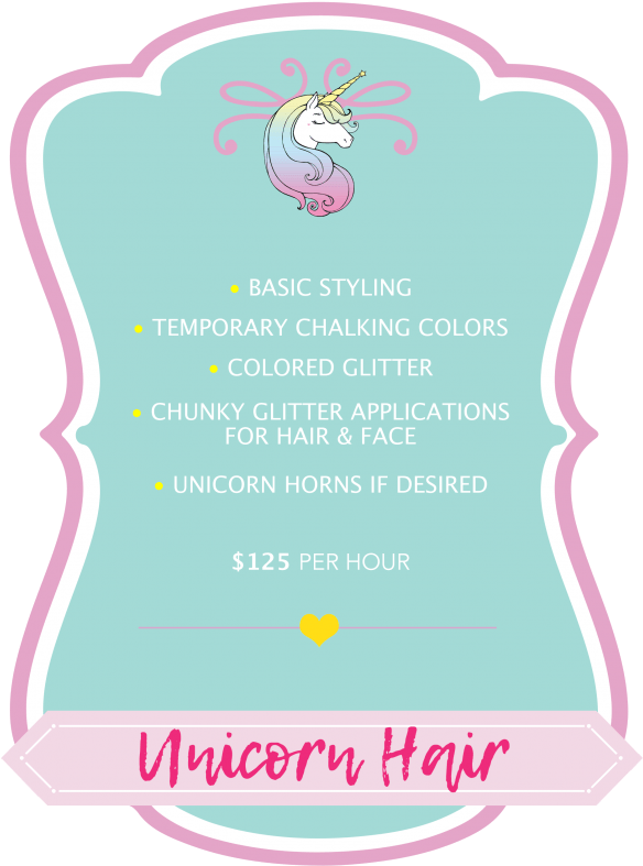 Unicorn Mane Pricing Graphic - Illustration Clipart (584x787), Png Download