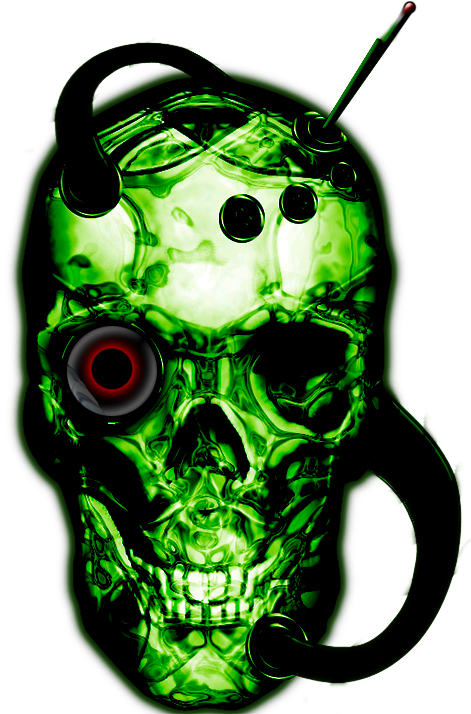 Cyborg Skull Png Clipart (500x718), Png Download