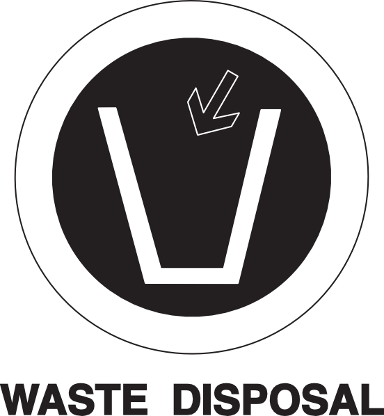 Trash Can Clipart Proper Disposal Garbage - Circle - Png Download (552x598), Png Download