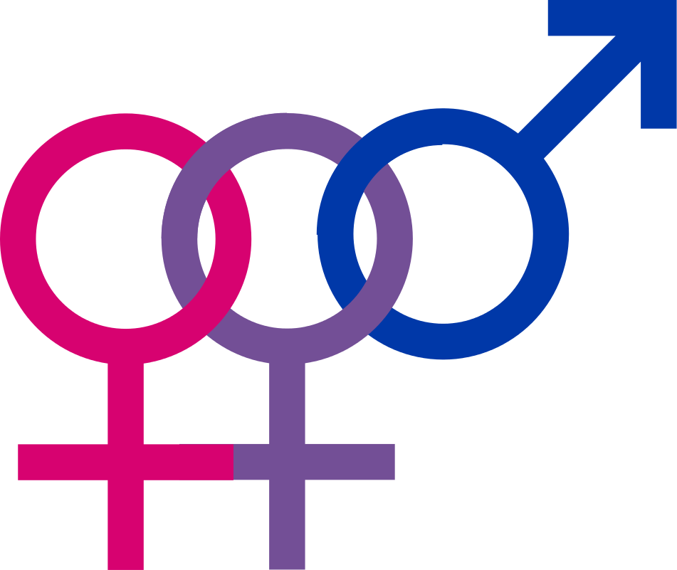 Female Symbol Png Original File - Bisexuality Symbols Clipart (951x801), Png Download