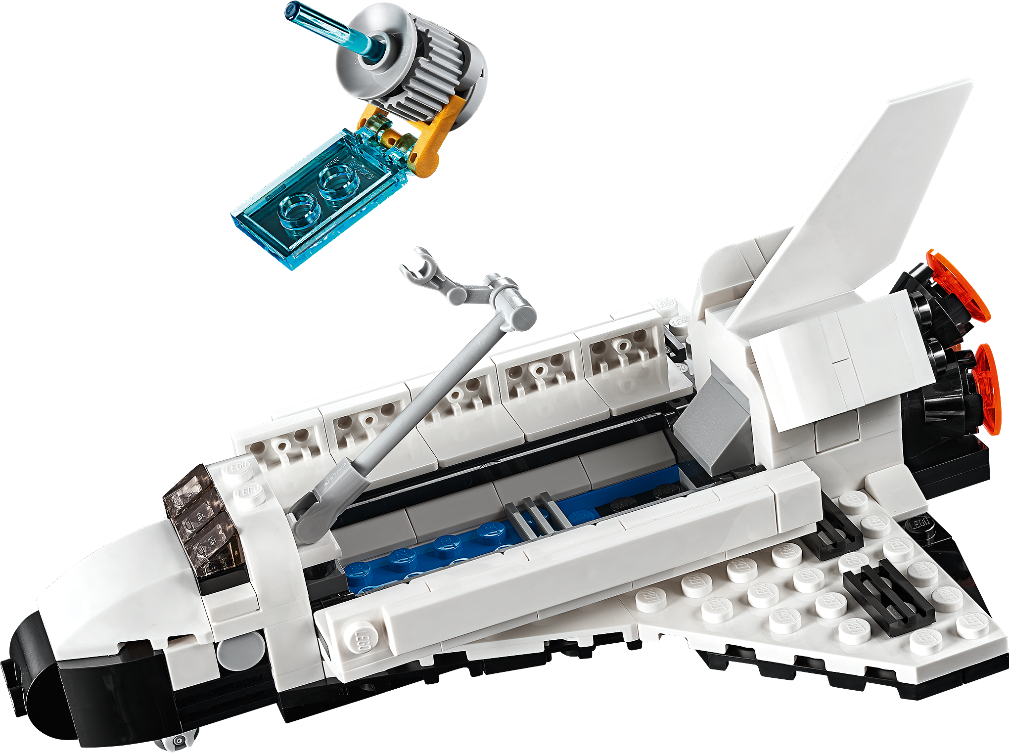 Lego 31091 Shuttle Transporter Clipart (3641x2048), Png Download