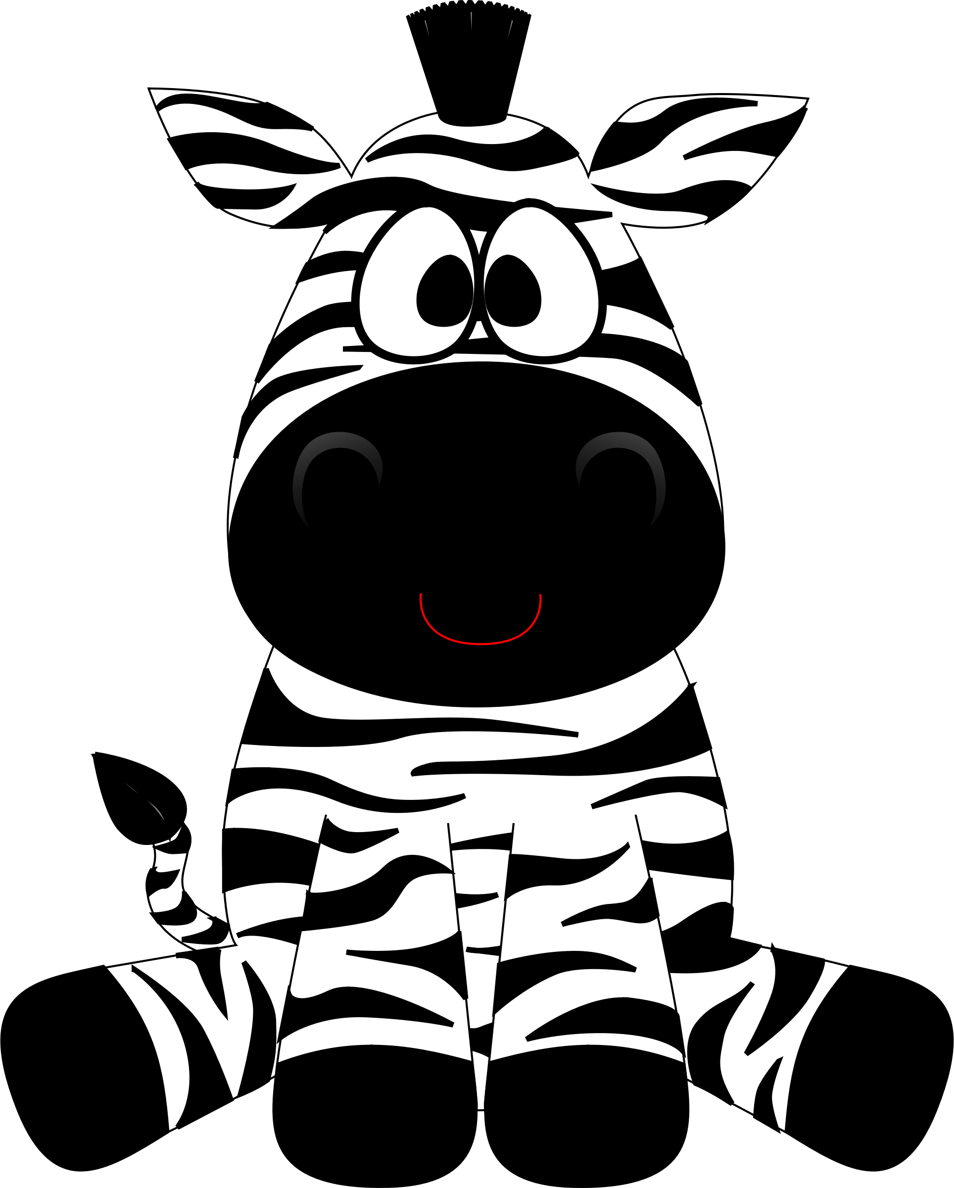 Cartoon Zebra Drawing At Getdrawings - Zebra Face Clipart - Png Download (1928x2400), Png Download