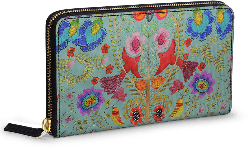 Dailyobjects Kalamkari Couleur Women's Classic Wallet - Wallet Clipart ...