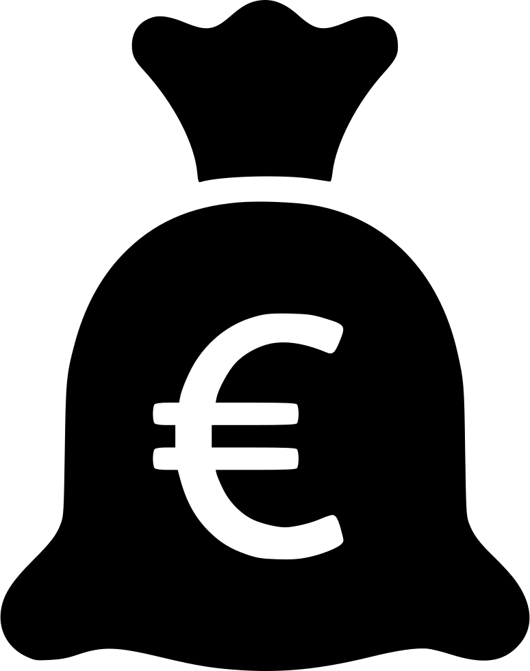 Euro Money Sack Svg Png Icon Free Download - Euro Pound Symbol Clipart (774x980), Png Download