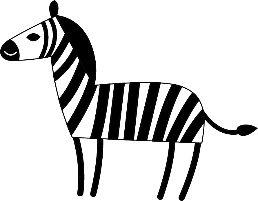 Zebra - Vector Zebra Clipart (890x694), Png Download