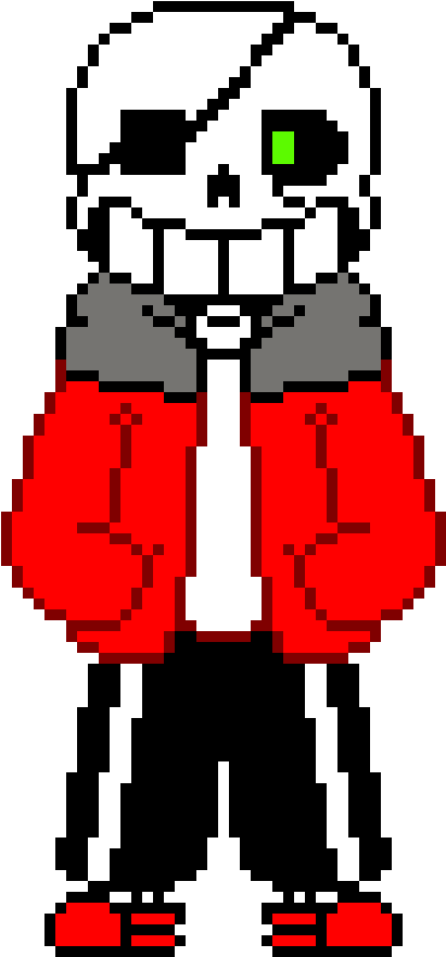 Foxy With An Eye Patch - Pixel Art Maker Foxy With Peters Jacket Clipart (490x950), Png Download