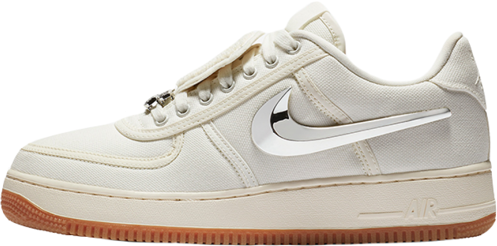 Air Force 1 Low Travis Scott Sail - Air Force Travis Scott Clipart (1024x1024), Png Download