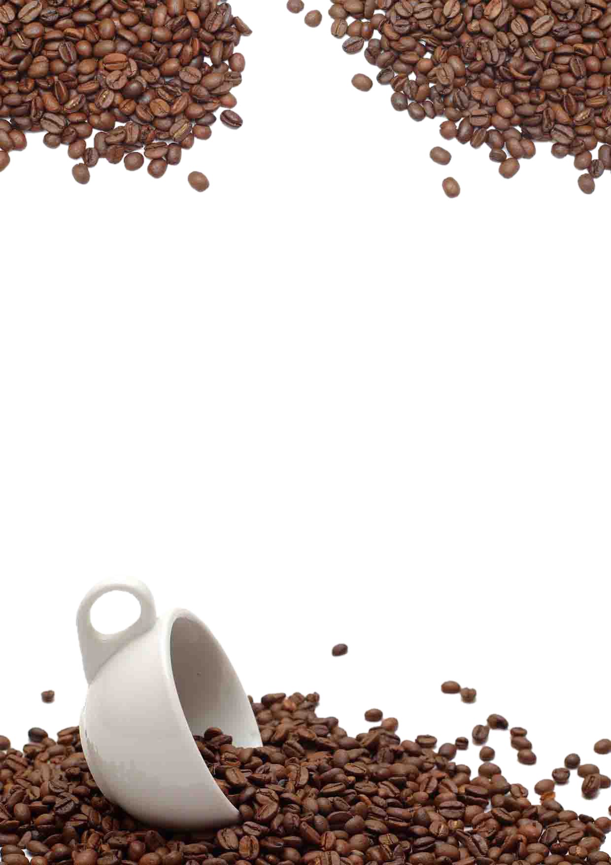 Coffee Tea Chocolate Bean Beans Cafe Milk Clipart - High Resolution Coffee Background Hd - Png Download (1240x1754), Png Download